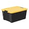 Iris® 45 Qt. Yellow, Plastic Storage Bins, 4 Ct